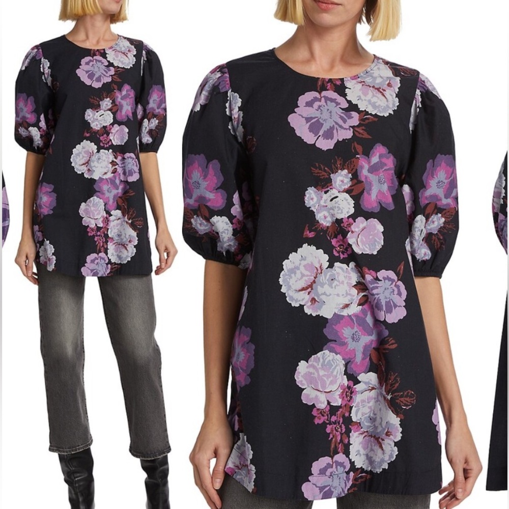 Free People Maye Poplin Tunic Size Medium